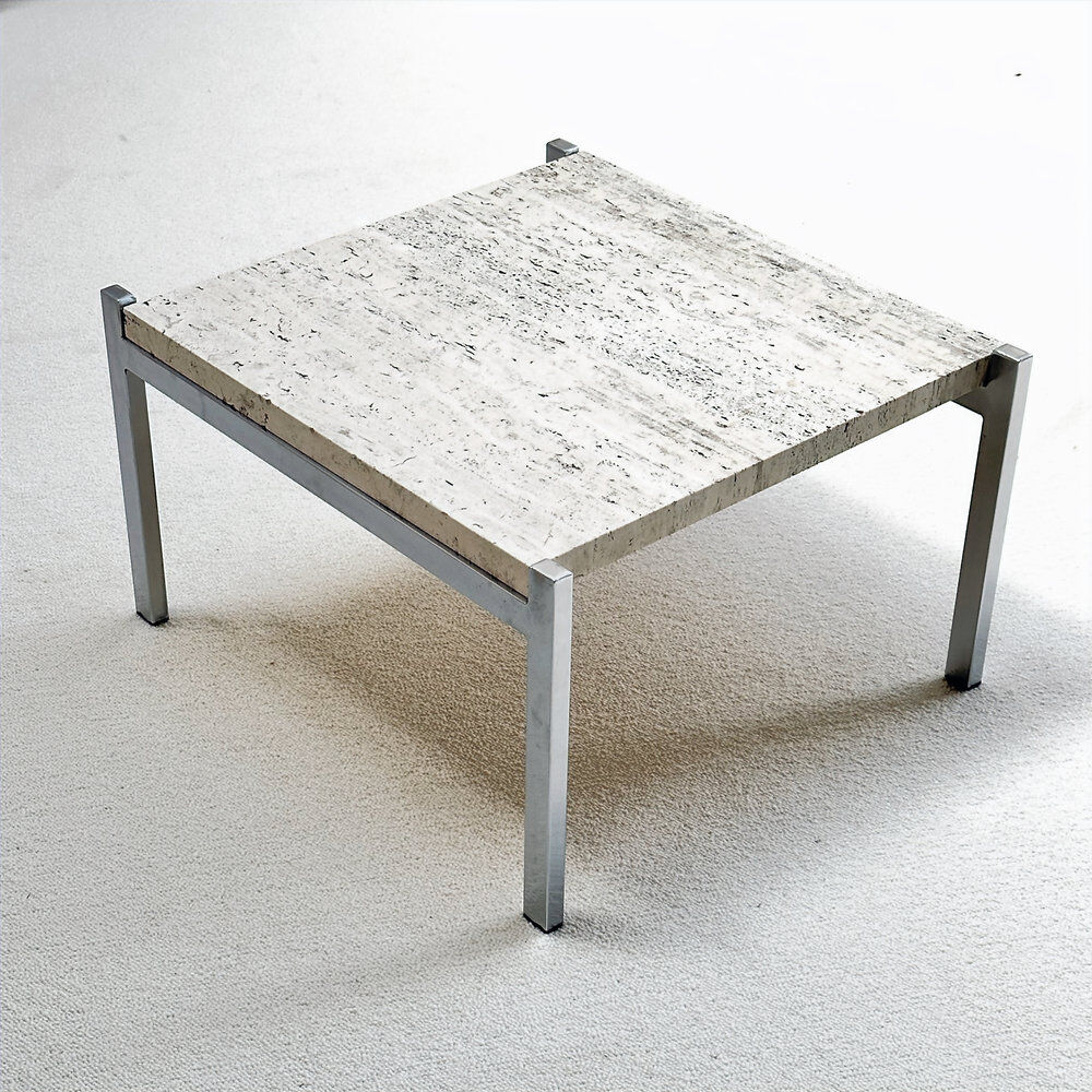 Travertine coffee table