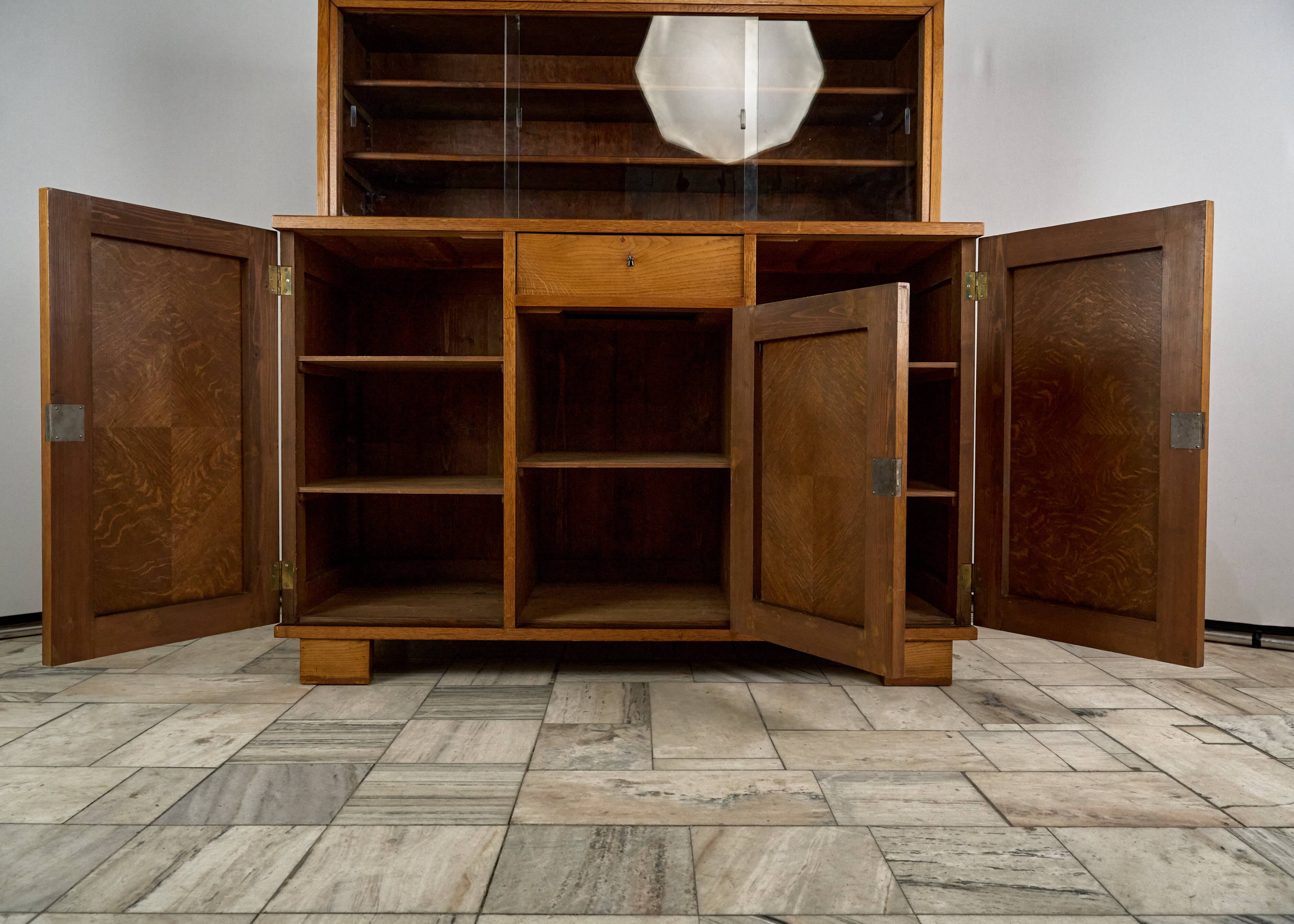 Vintage Wooden Credenza, 1930s, Czechoslovakia