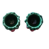 Pair of antique ceramic egg cups