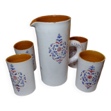 Orangeade service - pottery morocco ghrib salted - uncommon
