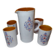 Orangeade service - pottery morocco ghrib salted - uncommon