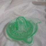 Citrus press molded glass green