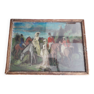 Tableau ancien à l'huile