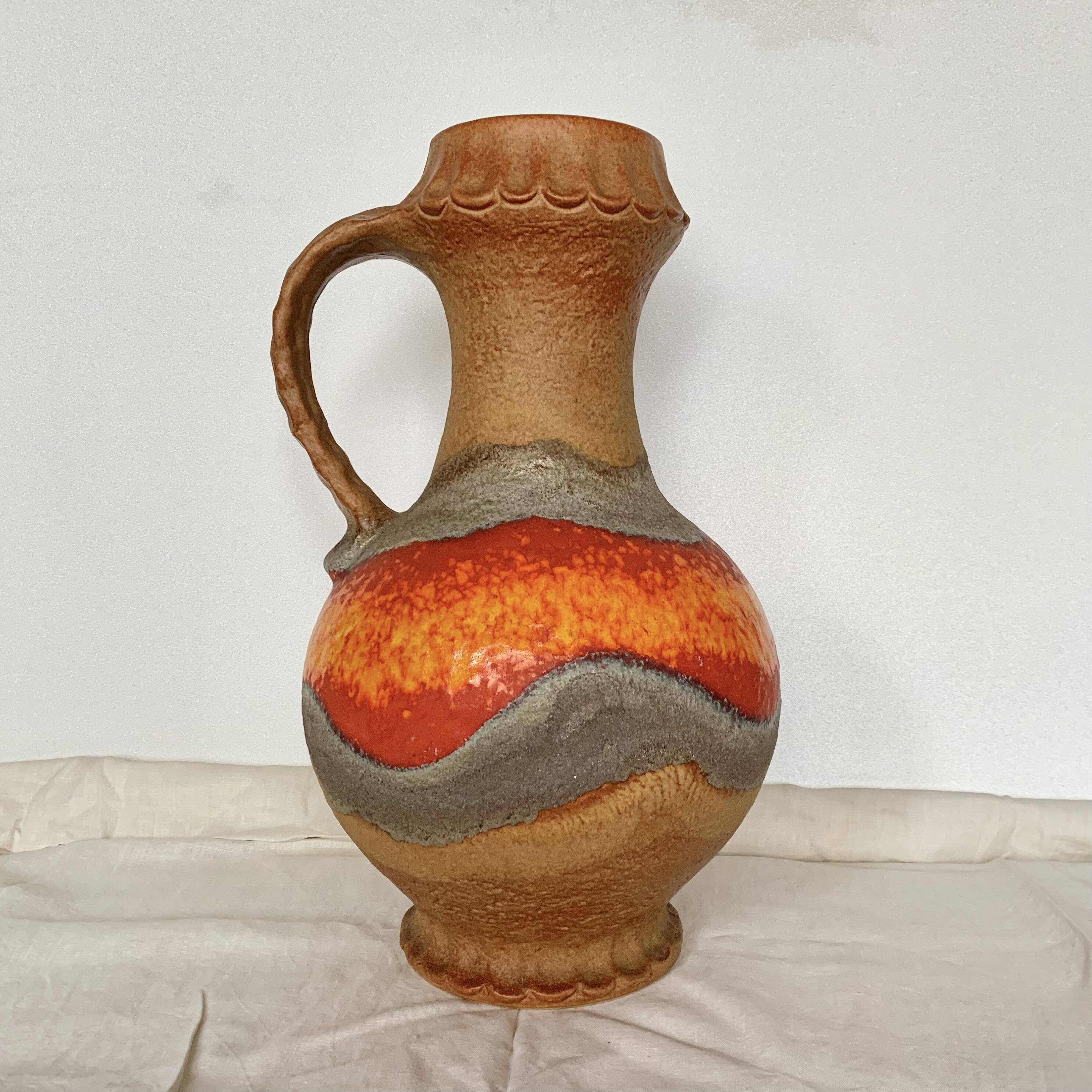Large Fat Lava ceramic floor vase - West Germany - Dümler & Breiden 1006/50