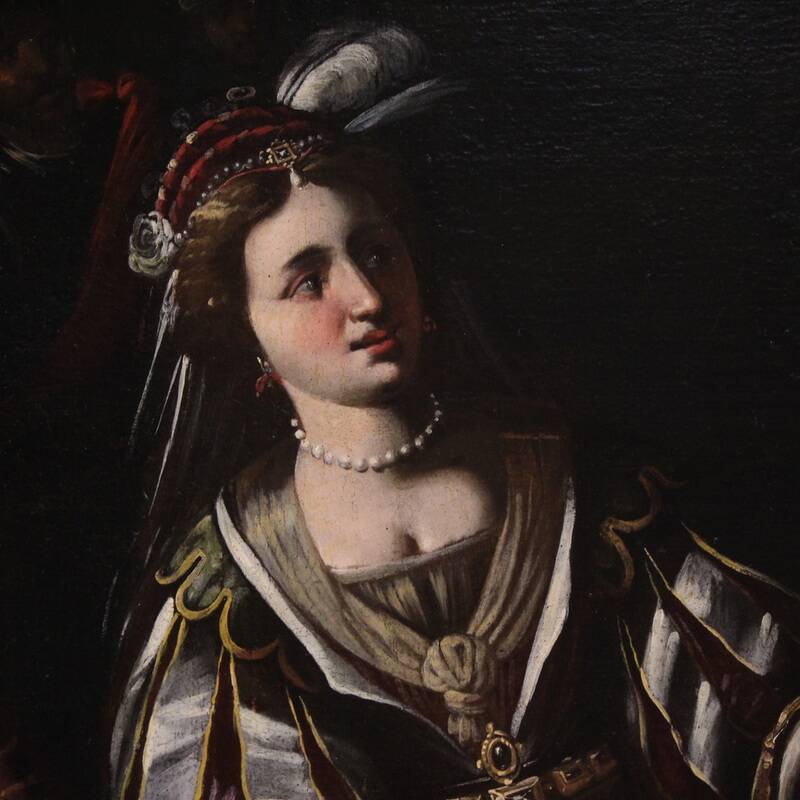 Great 17th-century Italian painting: The Banquet of Mark Antony and Cleopat