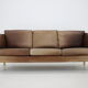 1960s Georg Thams Leather 3-Seather Sofa