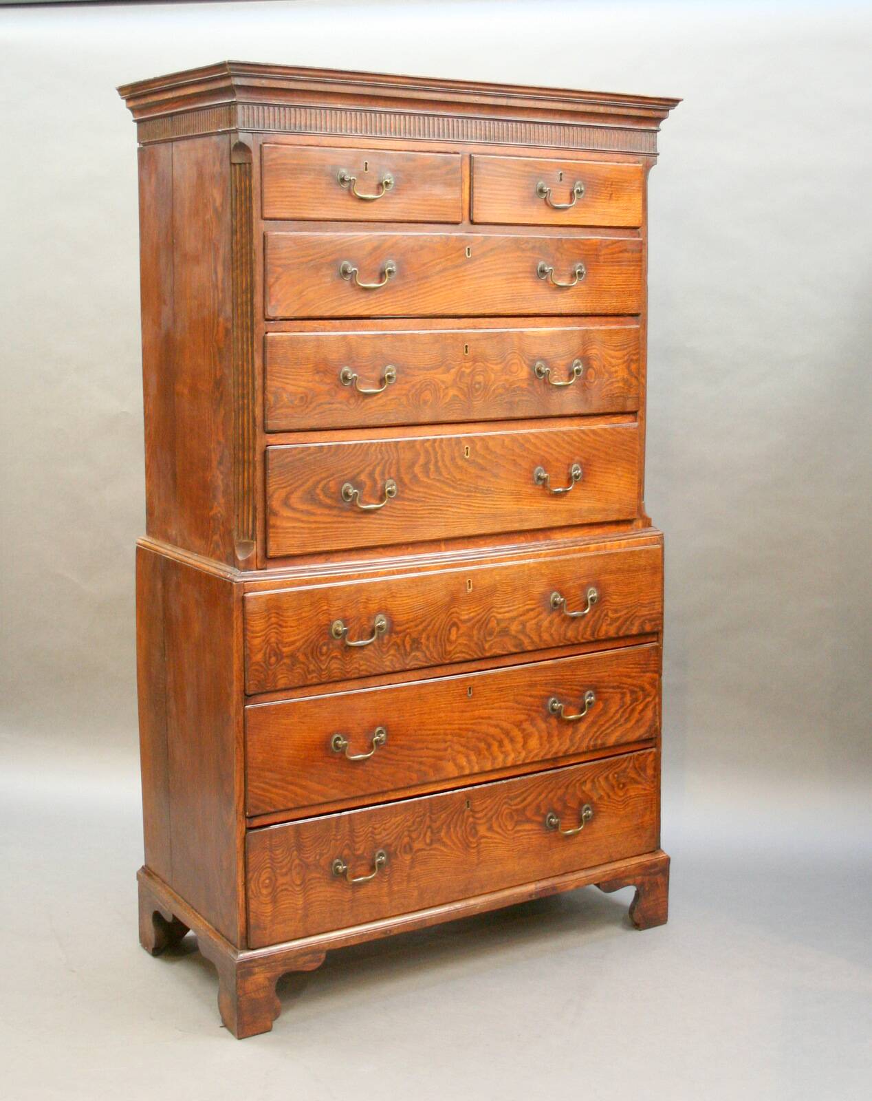 Rare George 111 Tallboy Chest Of Drawers