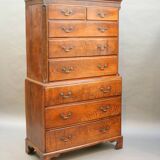 Rare commode à tiroirs George 111 Tallboy
