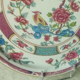 Plat l.bernardaud en porcelaine de limoges enluminés a la main