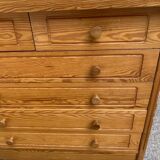 Scandinavian chest of drawers with 6 wooden drawers