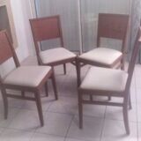 Lot de 4 chaises bois