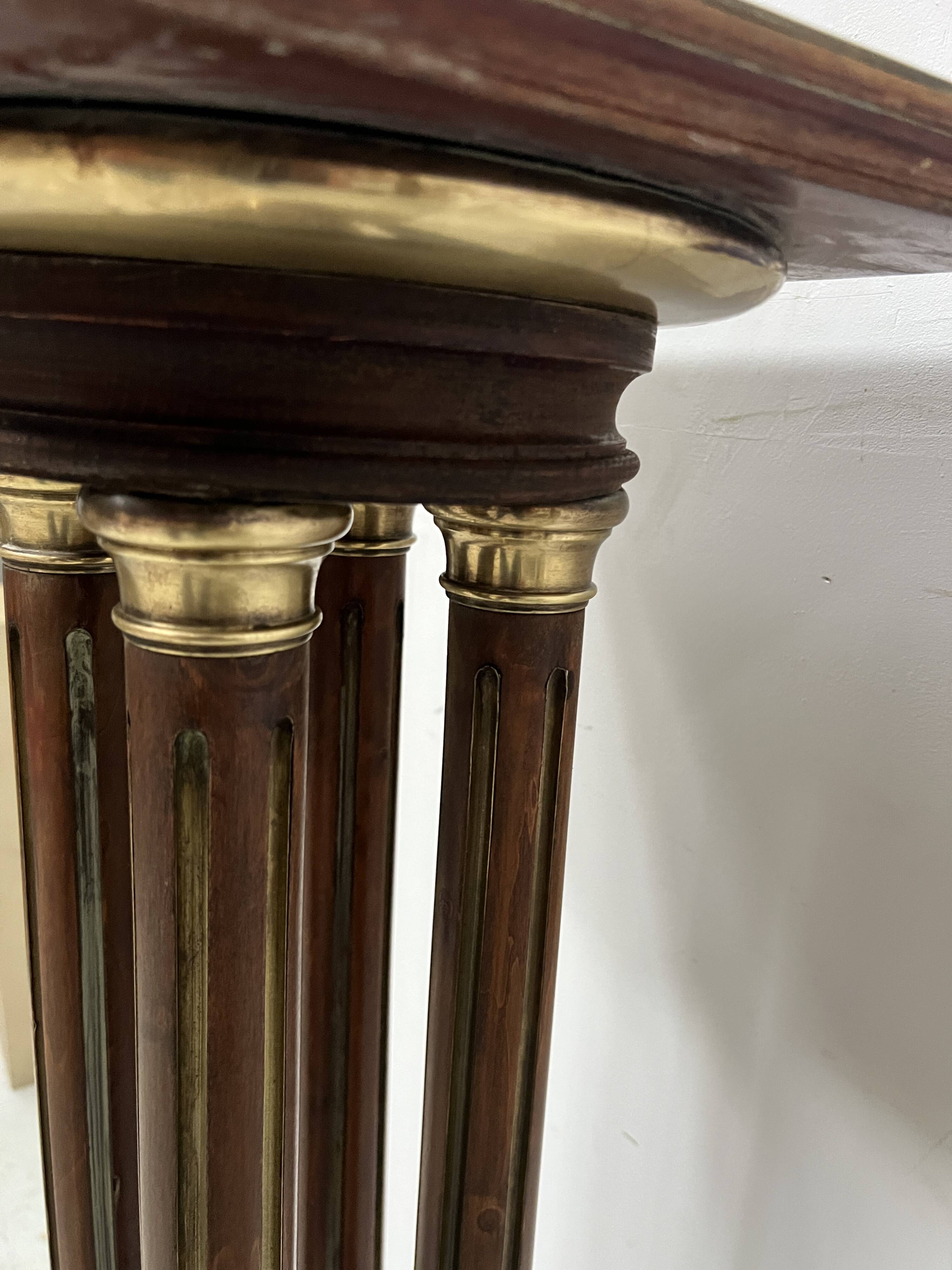 Napoleon III style mahogany display column, 20th century