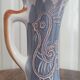 Pitcher signed Margot Plançon Le Mont-Dore Double-sided decoration from the 50s