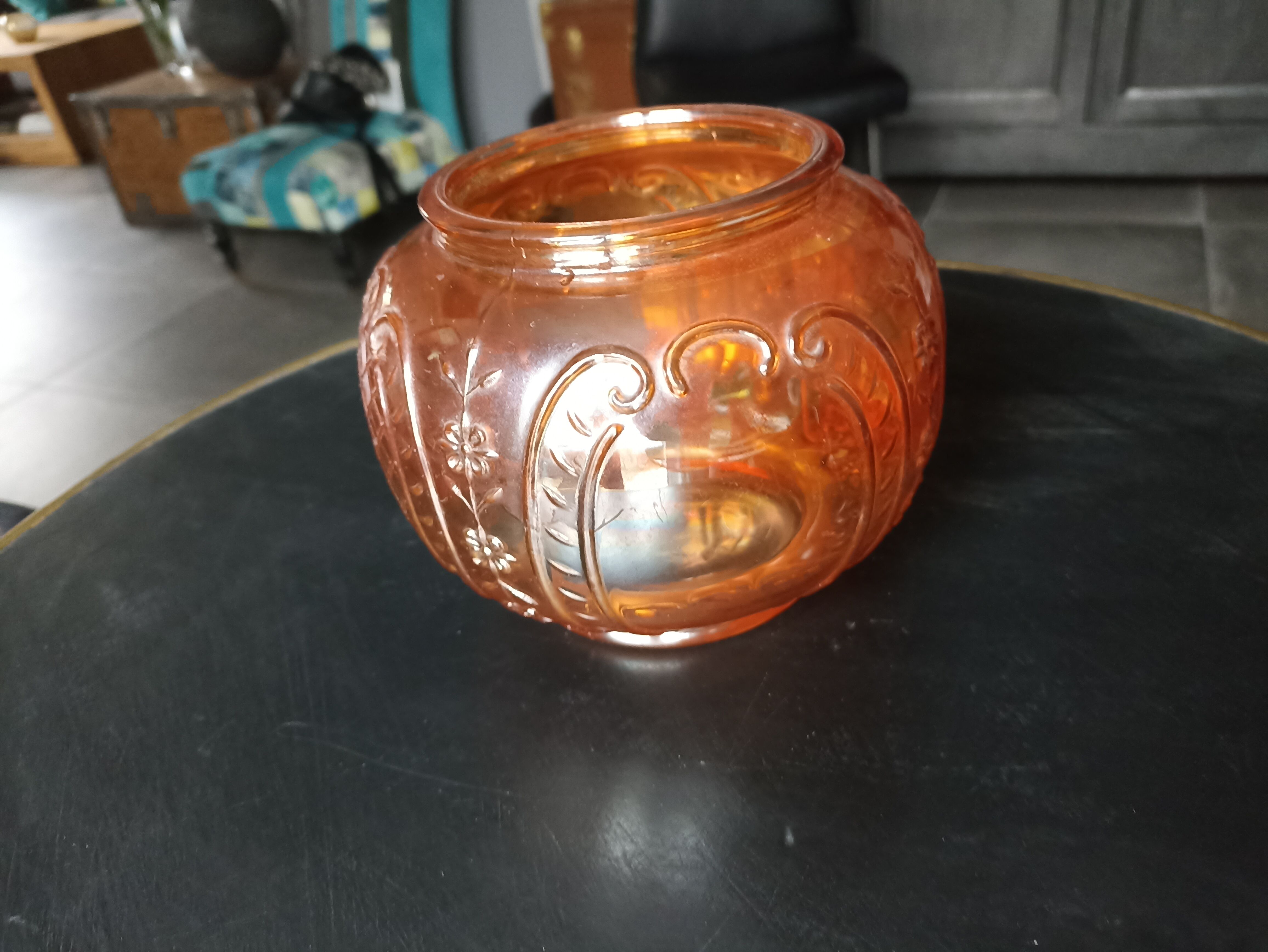 Antique glass vase