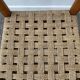 Chaise enfant scandinave en bois et assise corde
