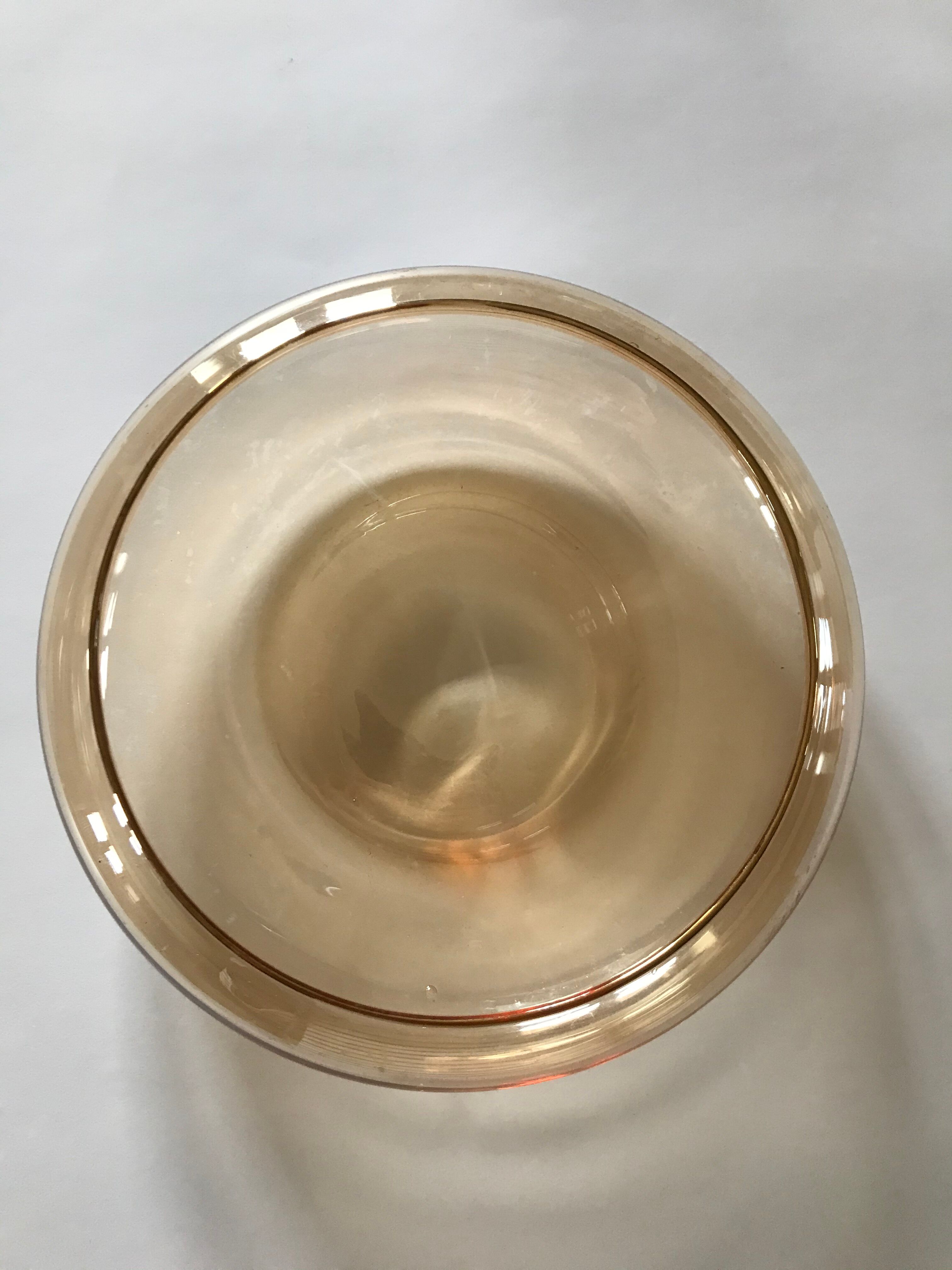 Iridescent glass cup