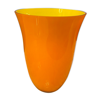 Vase orange Carlo Nason murano