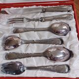 Coffret couverts à servir Frionnet François en metal argenté