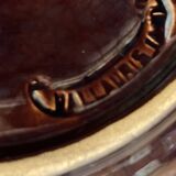 Service of 6 snail plates, signed Vallauris