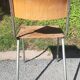Vintage chair made of tube and wood
