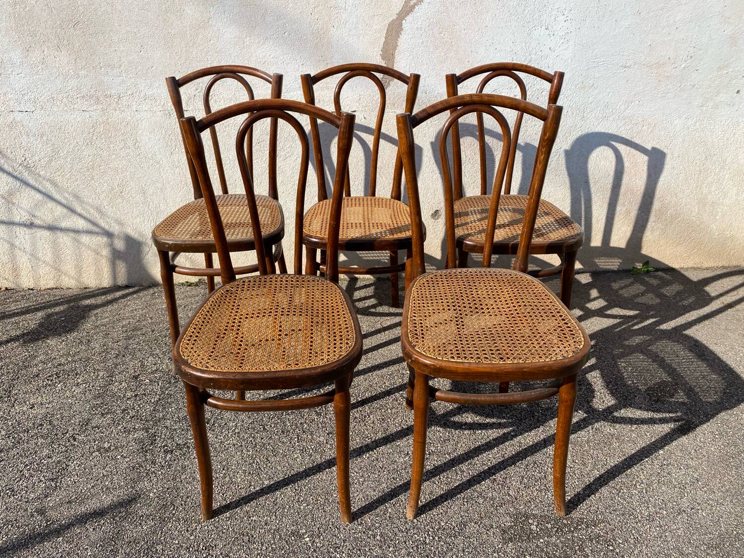 Set de 5 chaises fischel épingles