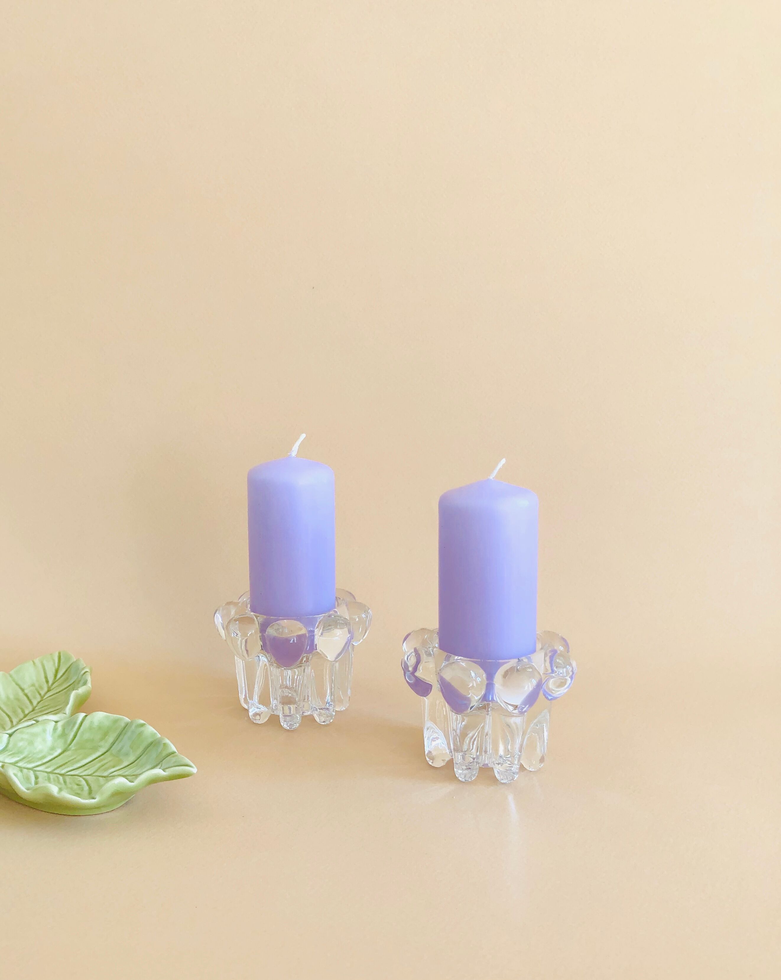 Pair of candlesticks Cognac Polignac