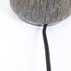 Rare handmade Søholm ceramic table lamp with jute lampshade / Mid-century Danish modern design / 1960s/1970s