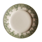 Plat rond feuillage vert Terre de Fer Estival Saint Amand