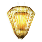 Chandelier contemporain Jacopo Foggini Mod Brilli en méthacrylate doré italien