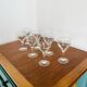 7 verres à vin blanc ciselés art deco années 20/30