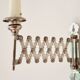 Metal accordion wall candle holder