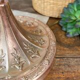 Art deco globe lamp and bronze foot