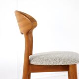 Lot de 6 chaises design danoises Juul Kristensen en teck