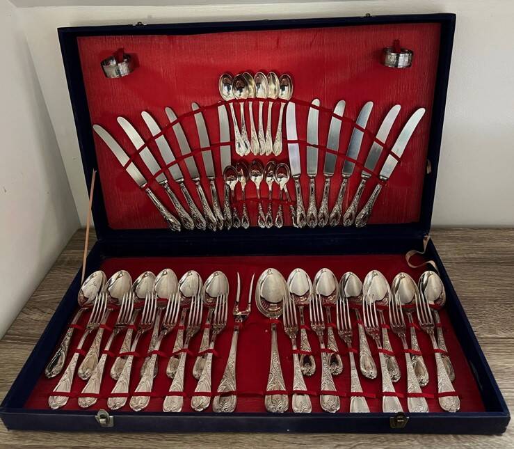 Ménagère plaqué argent 51 pièces Achille Princet - Arts de la table