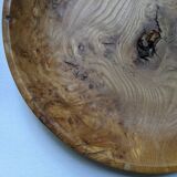 Coupe en bois d'olivier plat ancien artisanal slow décoration campagne