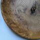 Olive wood cup, old flat, handcrafted, slow, country decoration