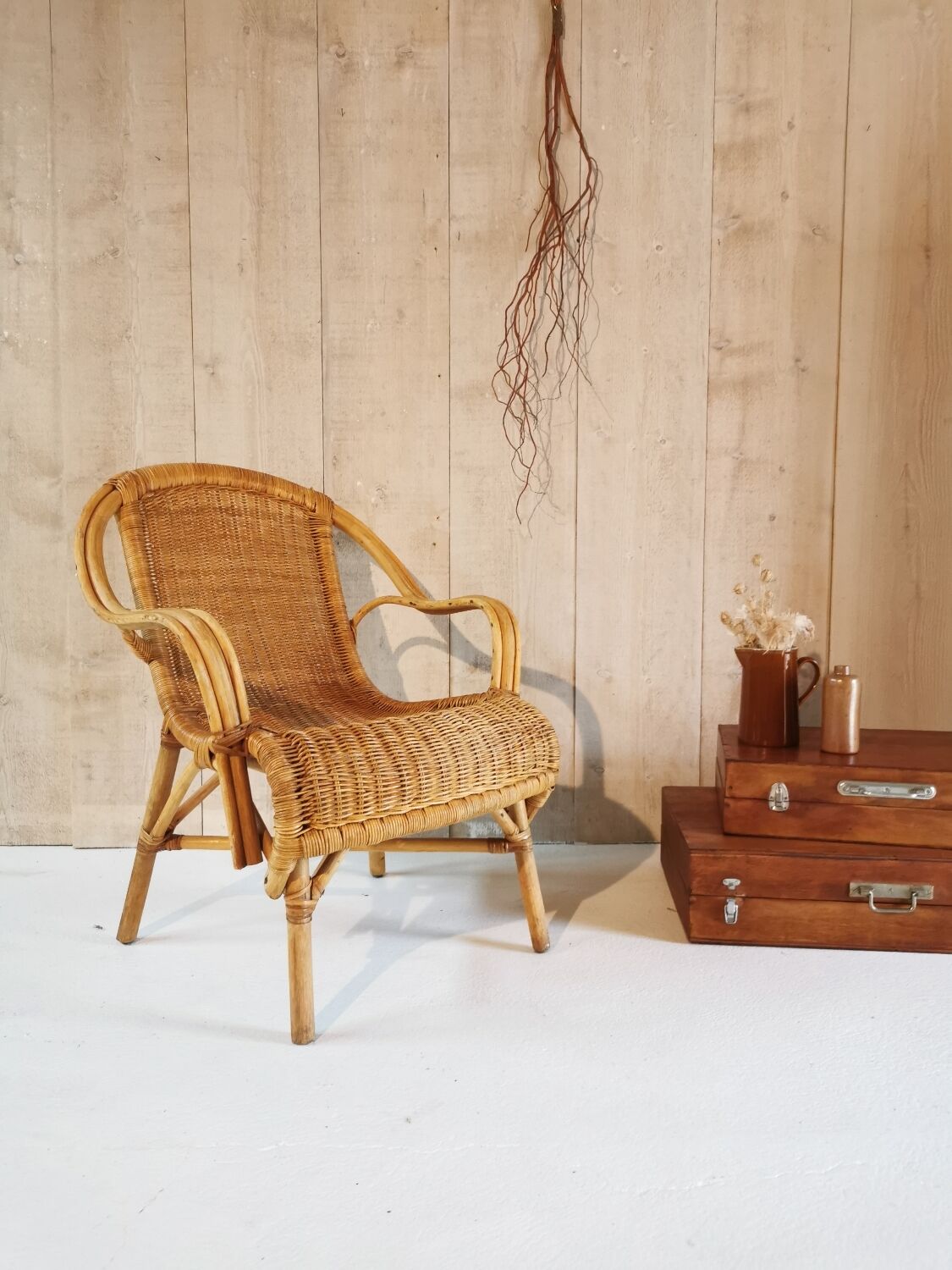 Rattan armchair