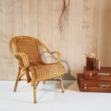 Rattan armchair