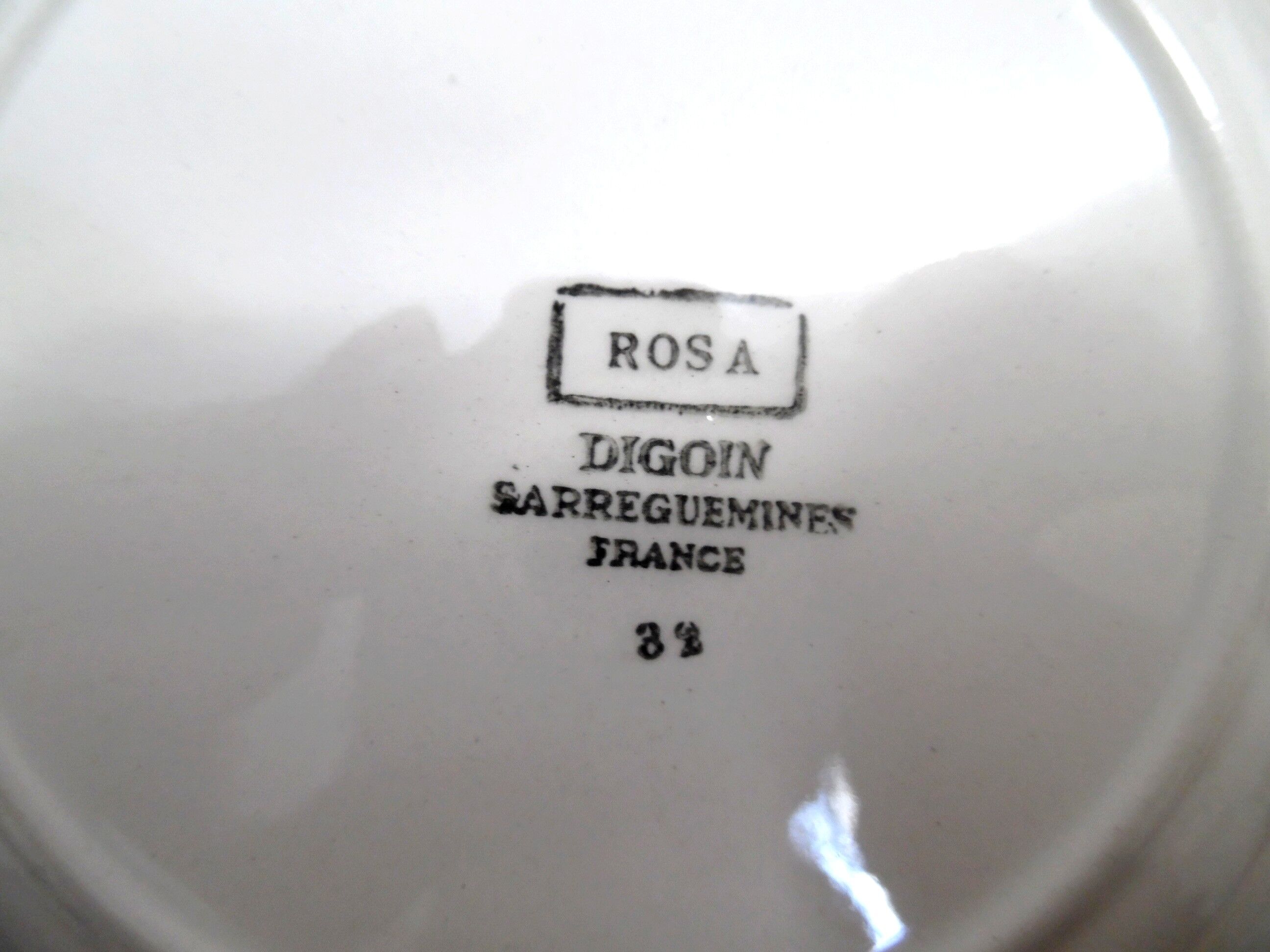 5 assiettes à dessert Digoin Sarreguemines