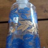 Molded glass  decor leaf with vintage cap