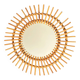 Rattan sun mirror