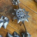 Flower candle holders, lotus ashtray with removable petals, 1960s.