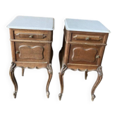 Pair of antique bedside tables