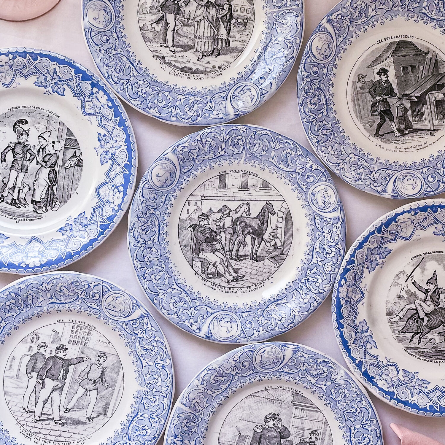 Luneville talking plate collection