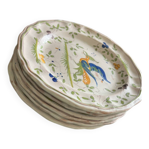 assiettes vintage Deruta