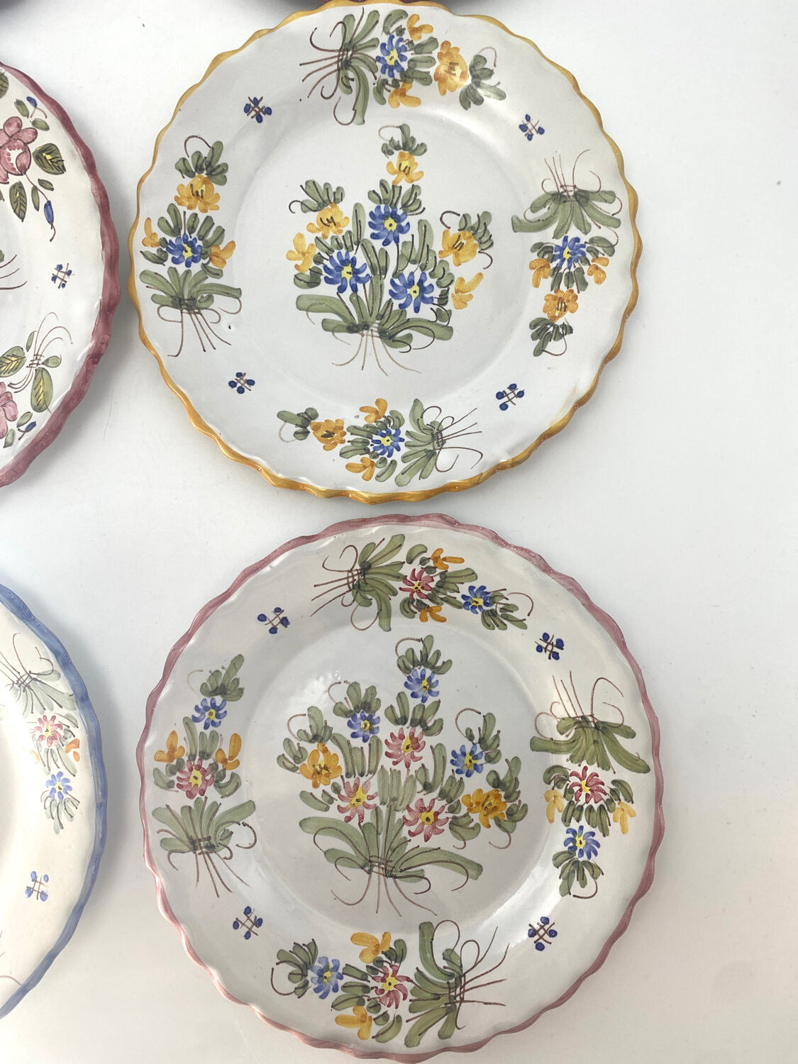 6 vintage plates Martres Tolosane Jodra Noirmoutier