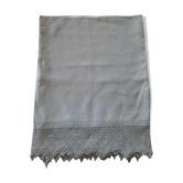 Nappe d'hôtel ancienne en lin blanche