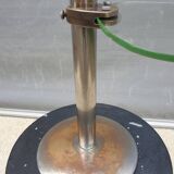 Art Deco chrome brass display 3 glass shelves