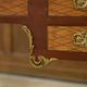 Louis XVI style cylinder desk in marquetry from the Napoleonic III period.