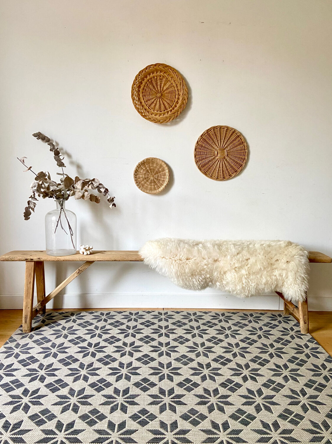 Restored farm bench - 193 cm